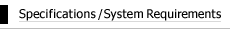 Specifications/system Requirements