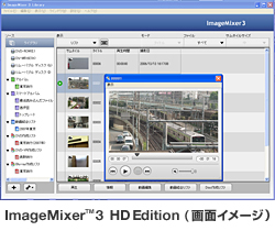 H.264ハイビジョン映像に対応した「ImageMixer™ 3 HD Edition H.264ハイビジョン映像に対応した「ImageMixer™ 3 HD Edition