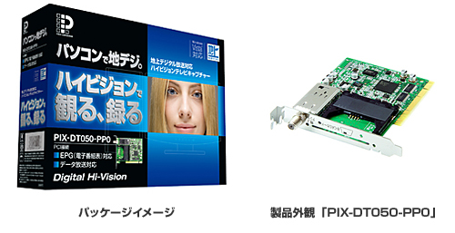 パッケージイメージ／製品外観「PIX-DT050-PP0」