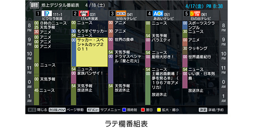 番組表 イメージ