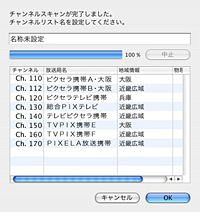 チャンネルスキャンイメージ