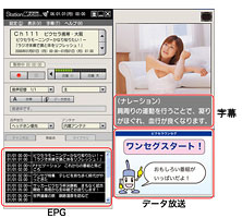 「StationMobile（Ver.2）」でのEPG・データ放送イメージ