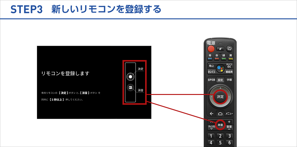 STEP3 新しいリモコンを登録する