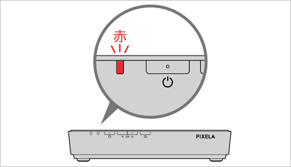 図:ACアダプタを抜く