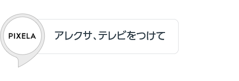 アレクサ、テレビをつけて