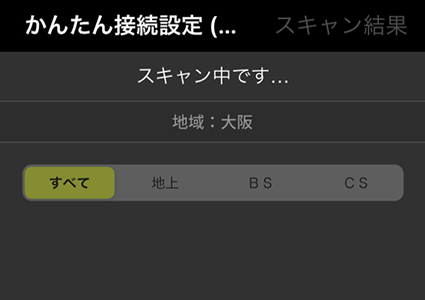 図:スキャン中