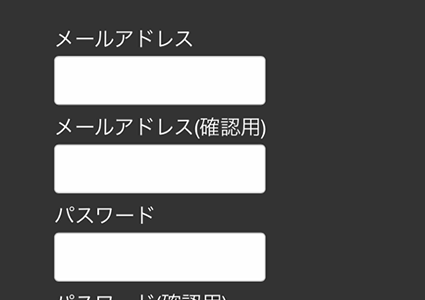 図:入力フォーム