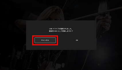 図:録画用HDDダイアログ