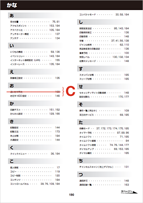 該当箇所 : C
